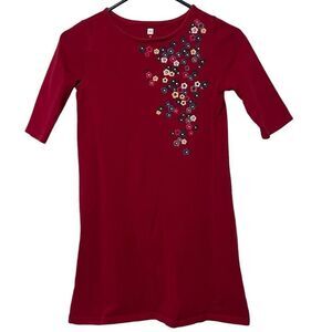 Tea Collection 100% Cotton Embroidered Dress Size 12